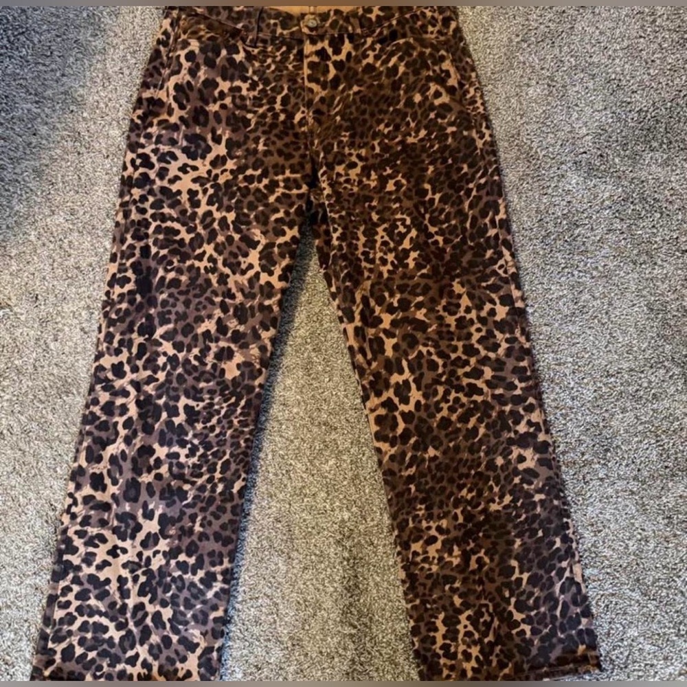 Abercrombie & Fitch Leopard Print Jeans